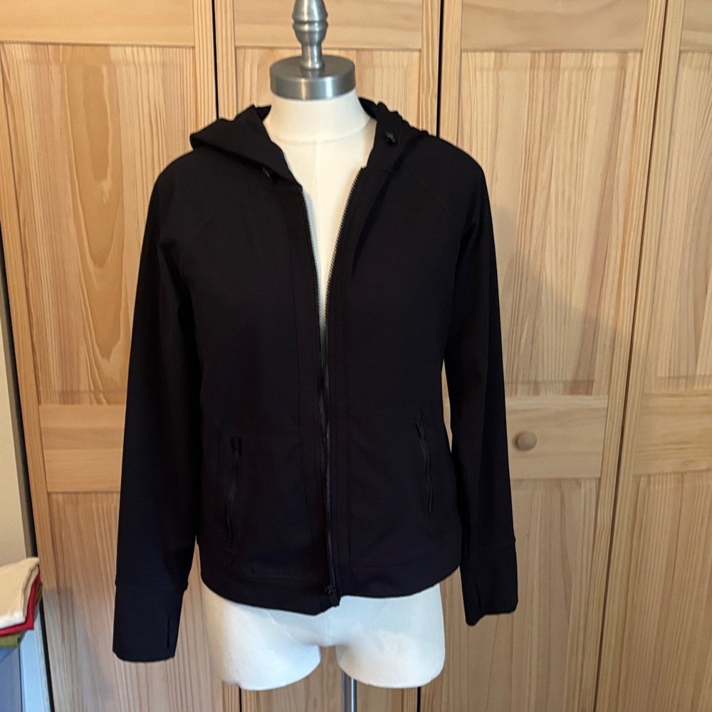 Calvin Klein Performance Black Hooded Zip-Up Jacket